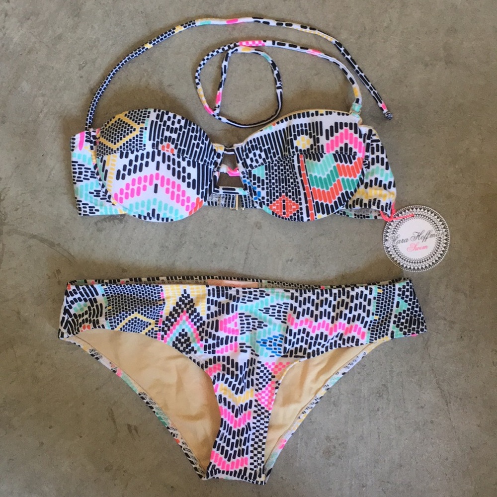 Mara Hoffman abstract bikini